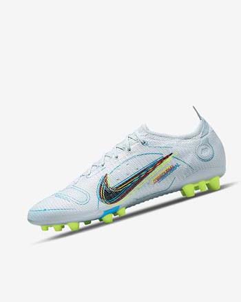 Nike Mercurial Vapor 14 Elite AG Grises Azules Claro Naranjas Azules | MX 5247